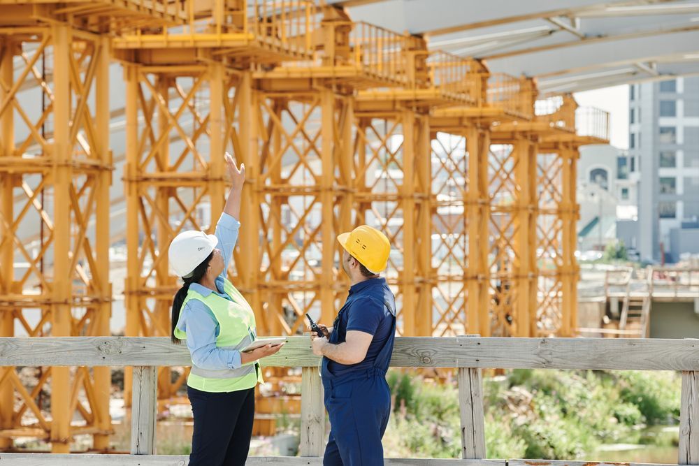 Construction site overview